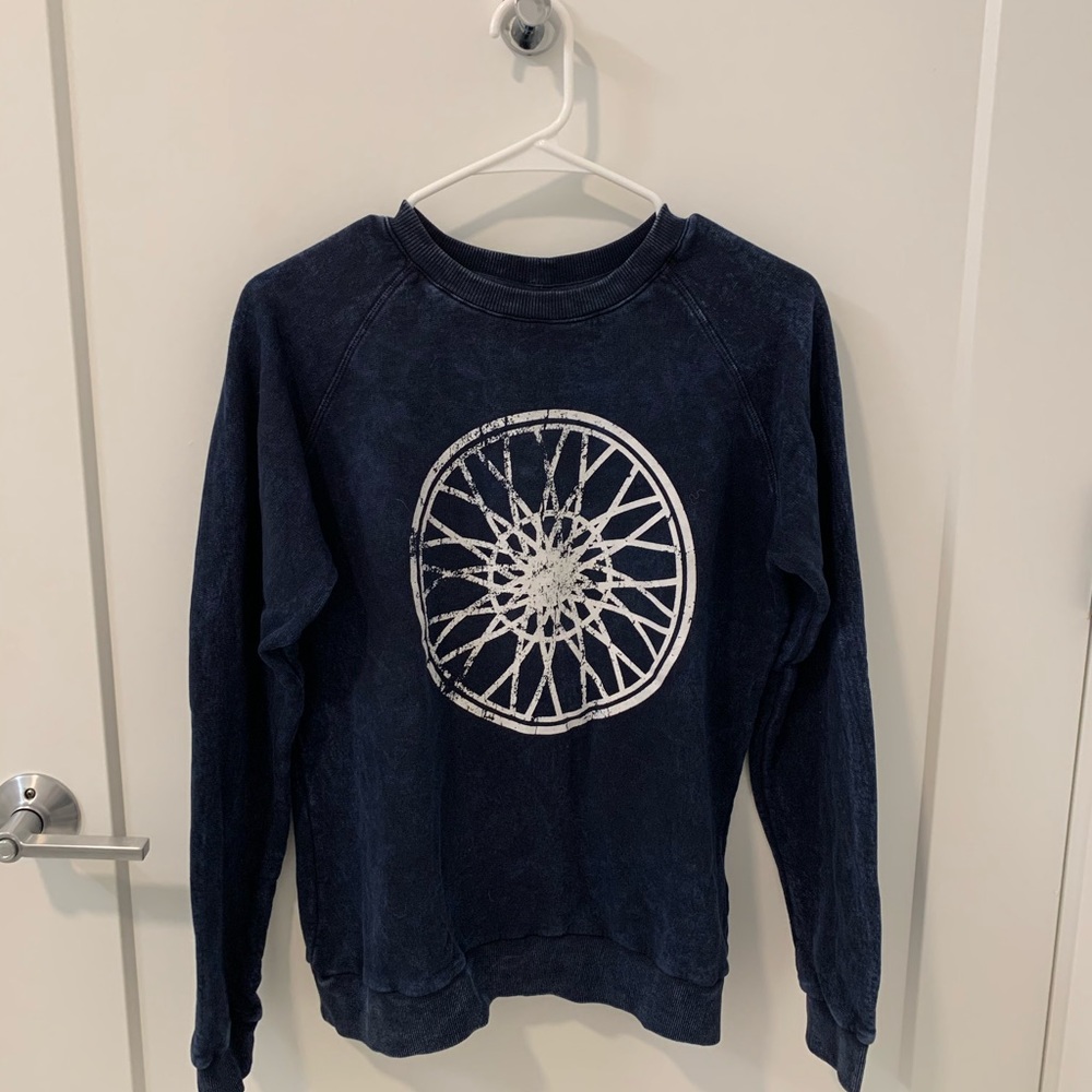 SoulCycle Navy Wheel Crewneck Sweatshirt